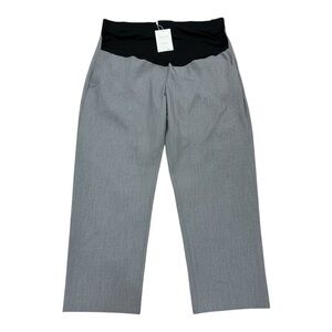 Seraphine Work Edit WK12024 Mayra Grey Tapered Over Belly Work Trouser NWT 16